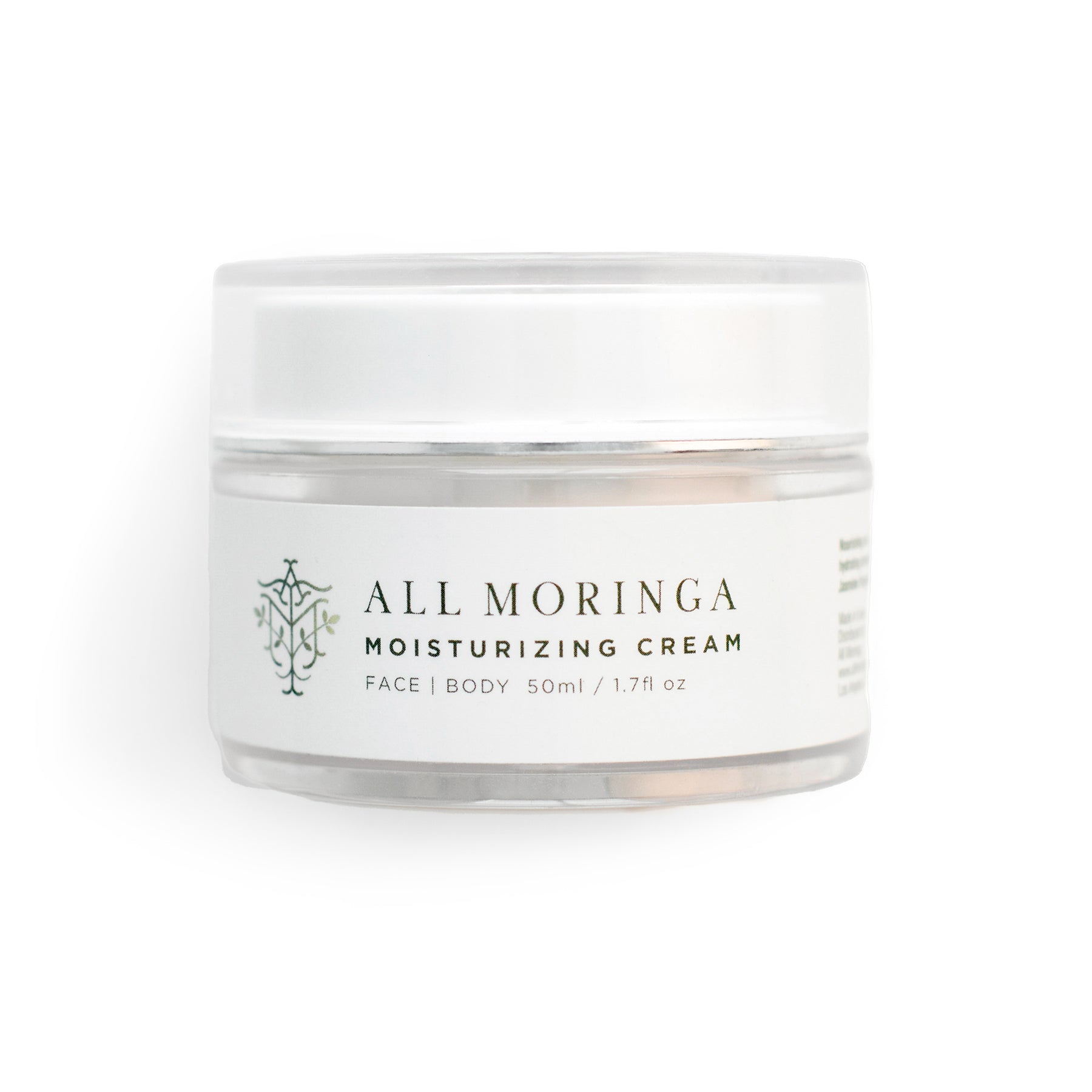 All Natural Moringa Moisturizing Face Cream for Hydrated & Glowing Skin