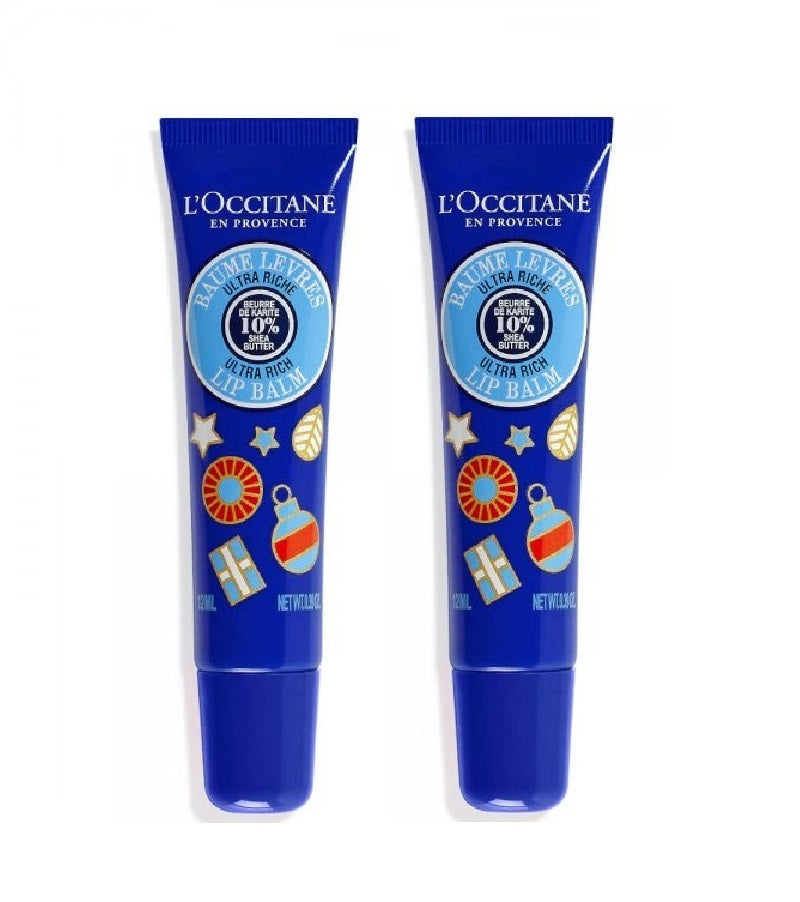 2xPack L'OCCITANE Shea Karité Lip Balm Limited Edition Design - 24 ml