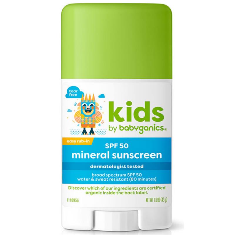 Babyganics Sunscreen Stick Fragrance Free SPF 50+